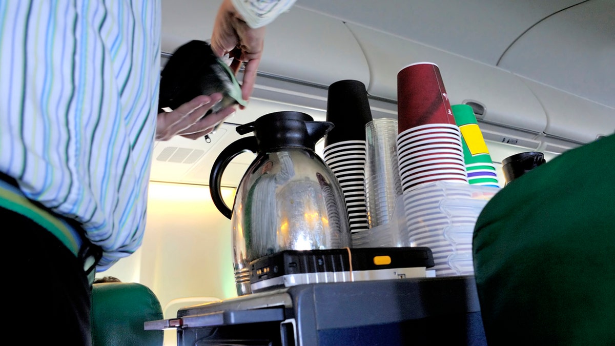 airplane coffee cart istock