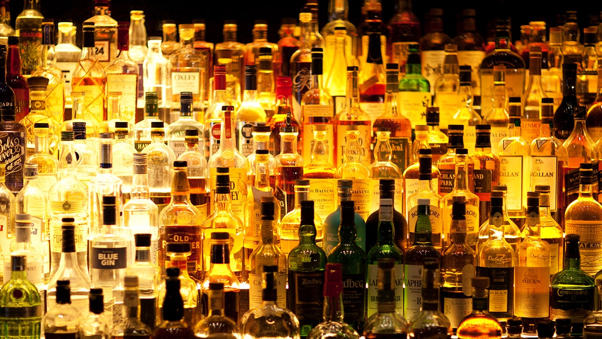 Various alcohol bottles