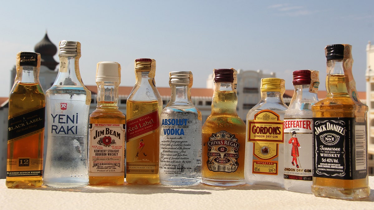 alcohol bottles istock