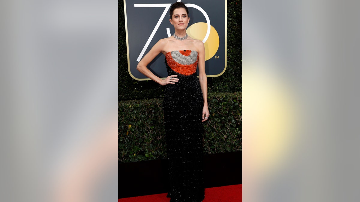 75th??Golden Globe Awards ??? Arrivals ??? Beverly Hills, California, U.S.,??07/01/2018????? Allison Williams. REUTERS/Mario Anzuoni - HP1EE171QC90C