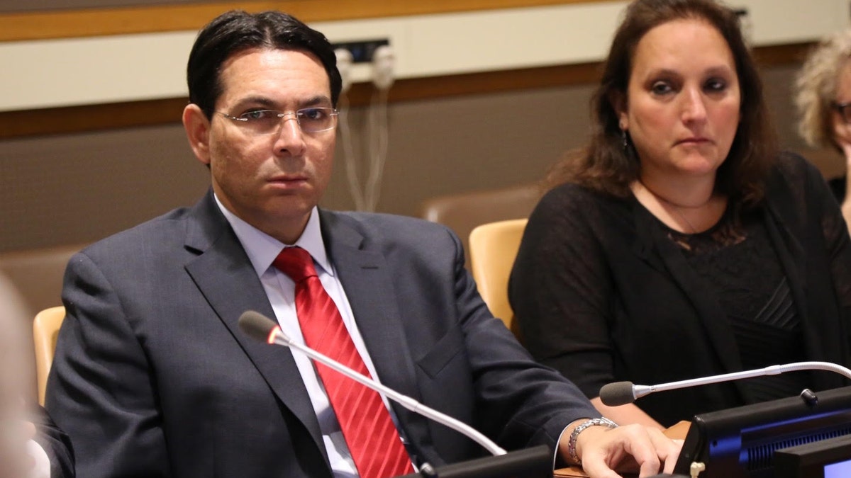 Amb Danny Danon and Ruth Schwartz courtesy Israel Mission to the United Nations