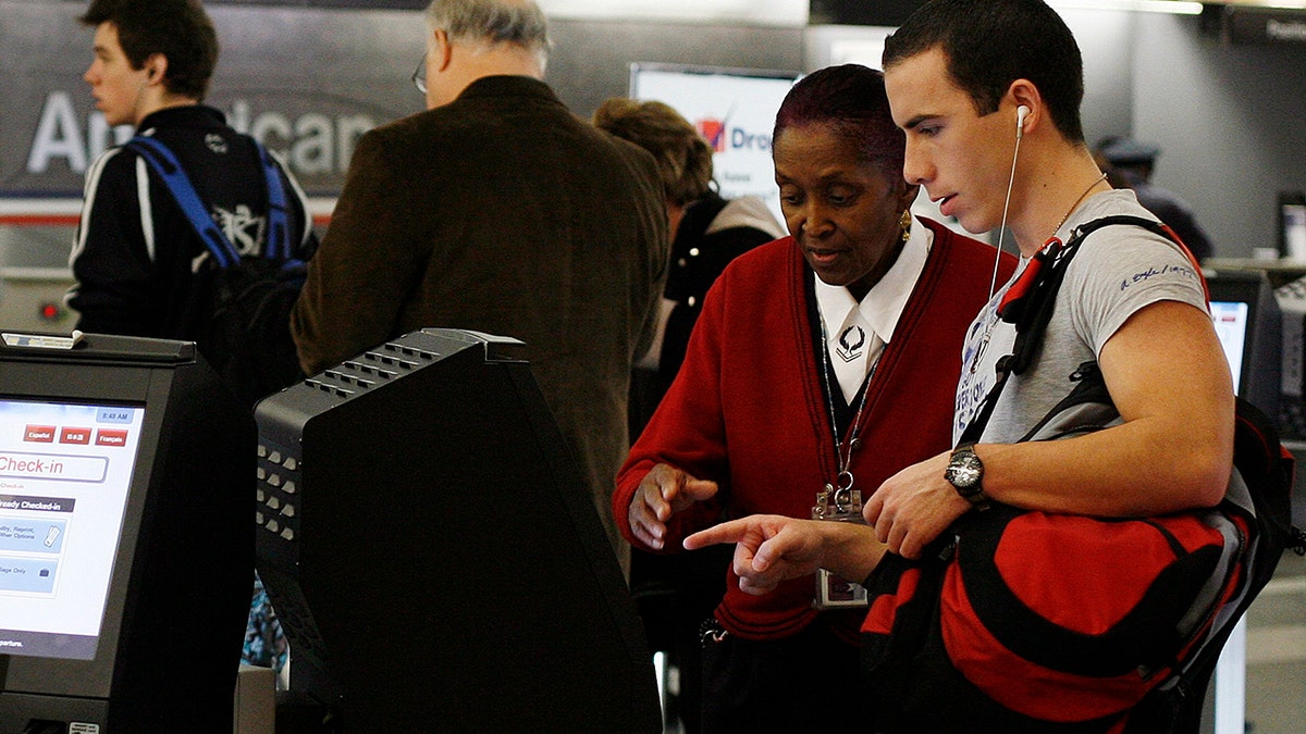 American airlines kiosk reuters