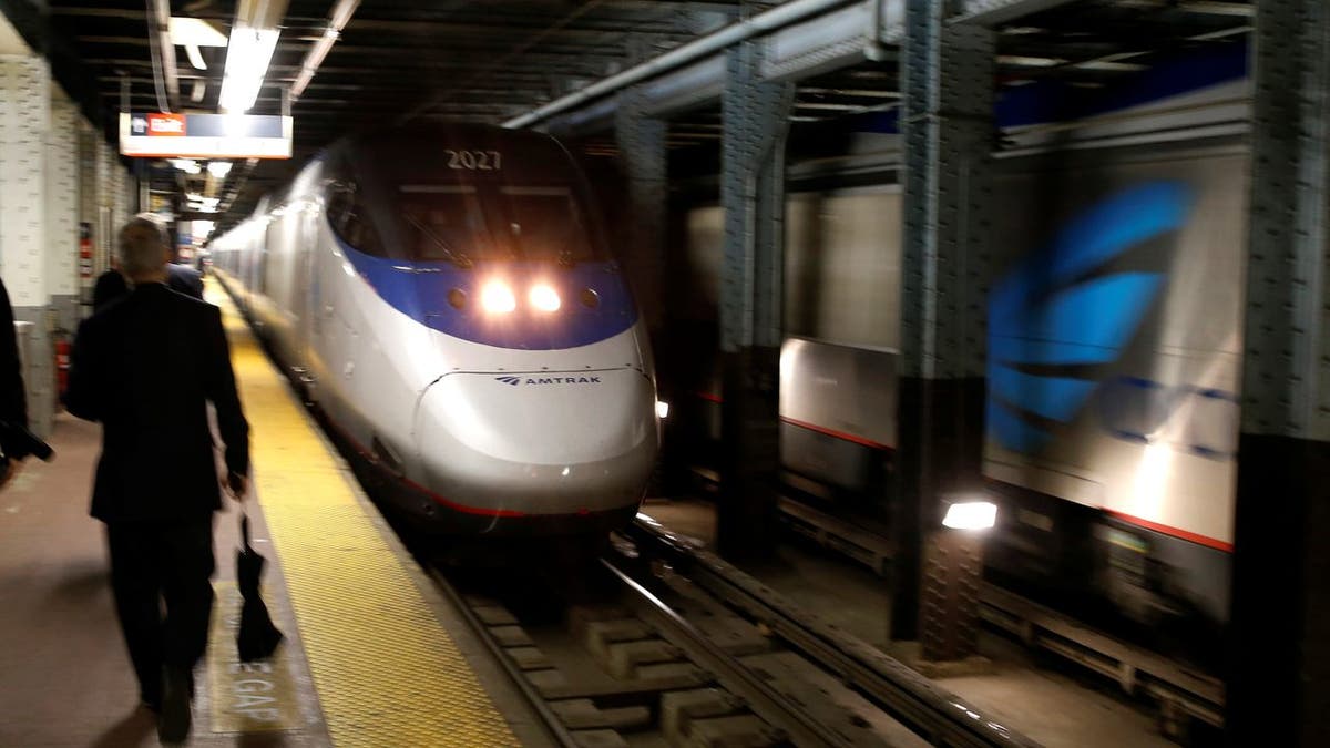 An Amtrak Acela train arrives at New York's Penn Station, the nation's busiest train hub, near a section of a complex of tracks that Amtrak says they will begin repairing over the summer in New York City, U.S., May 25, 2017. REUTERS/Mike Segar - RC1B6FE1B3C0
