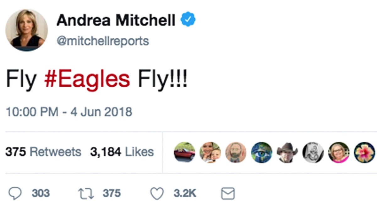 Andrea Mitchell Tweet