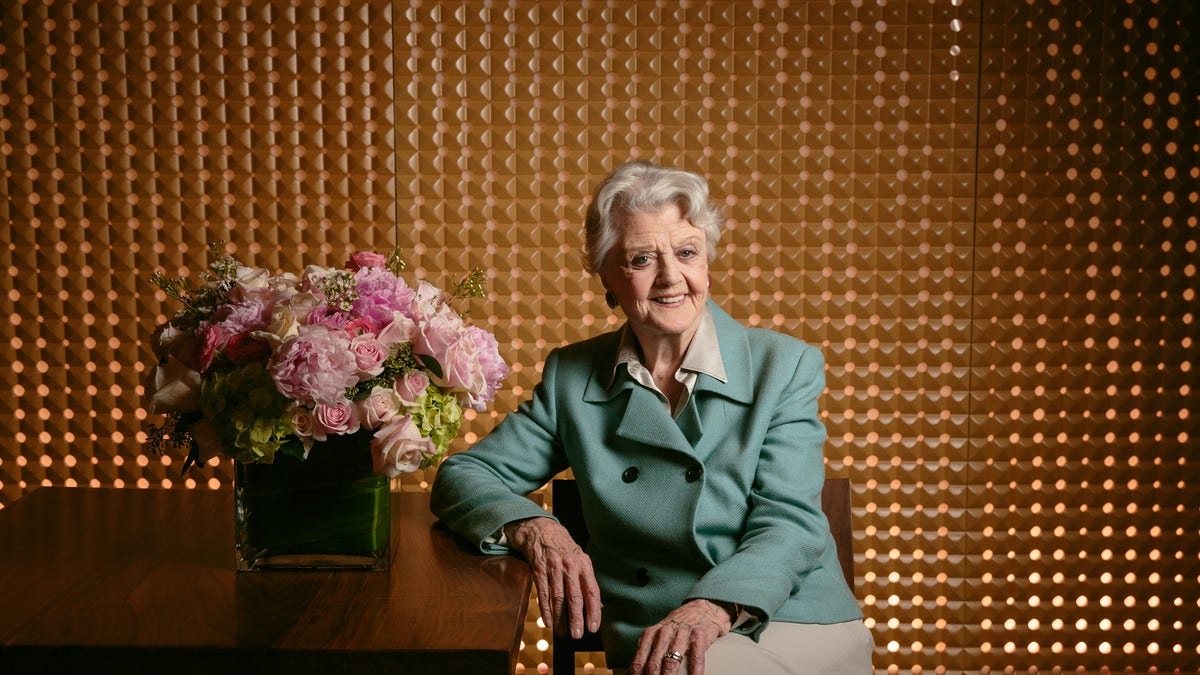 Dec.16, 2014. Angela Lansbury poses for a portrait during press day for "Blithe Spirit" at the Ahmanson Theatre in downtown Los Angeles.