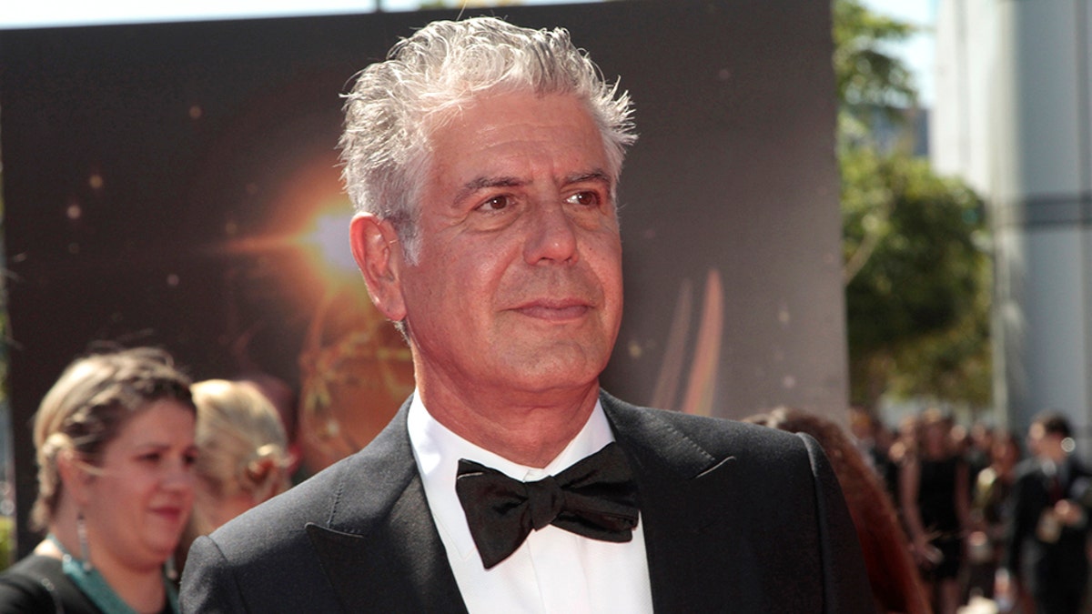 Chef and television personality Anthony Bourdain arrives at the 65th Primetime Creative Arts Emmy Awards in Los Angeles, California September 15, 2013. REUTERS/Jonathan Alcorn (UNITED STATES - Tags: ENTERTAINMENT HEADSHOT) - GM1E99G0SZ501