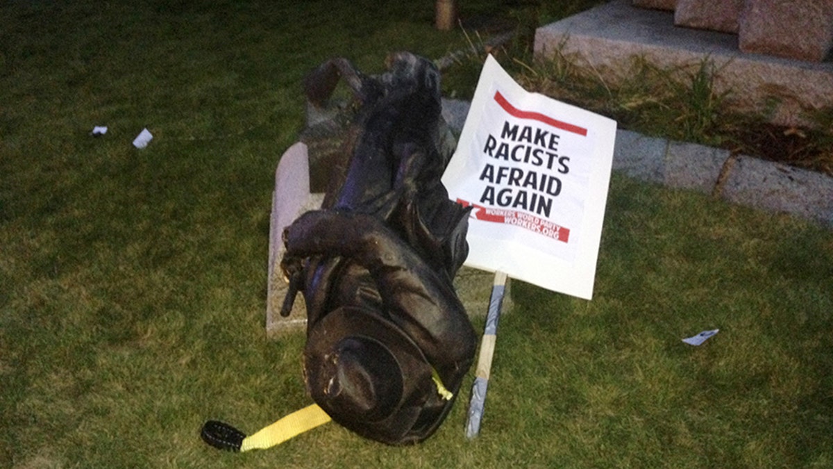 Durham confederate soldier protest