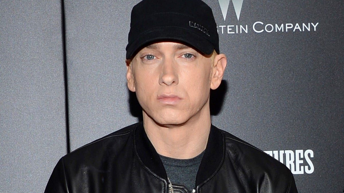 FILE - In this July 20, 2015, file photo, Eminem attends the premiere of 