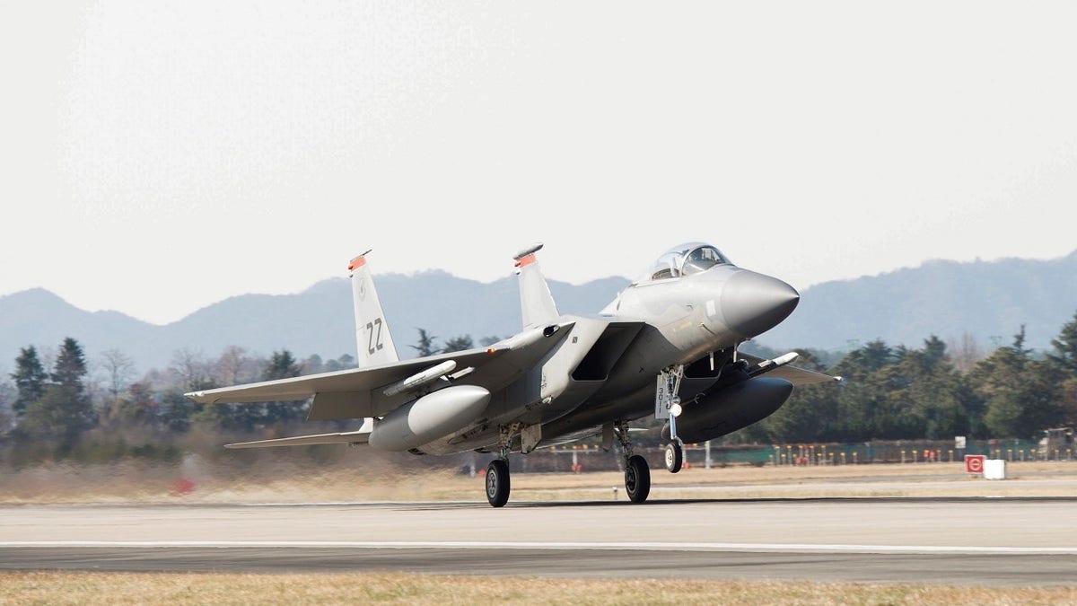 A U.S. fighter jet deploys in South Korea