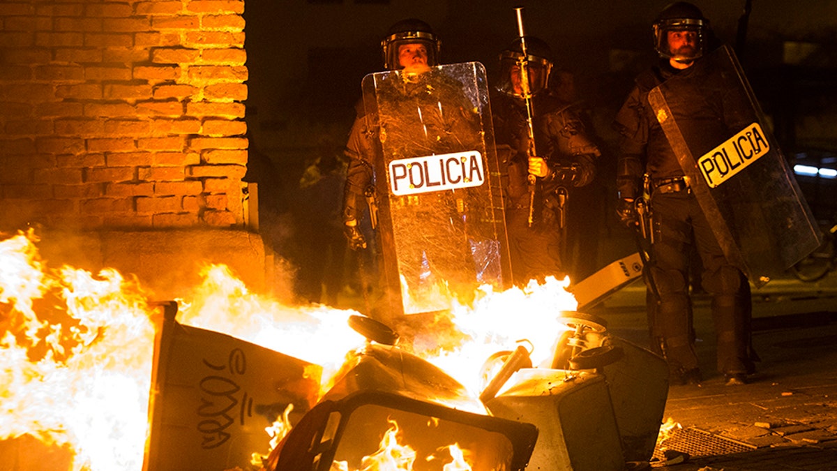 madrid protest