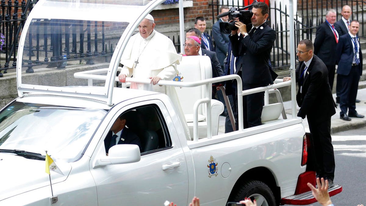 Pope Francis Popemobile St Marys Cathedral