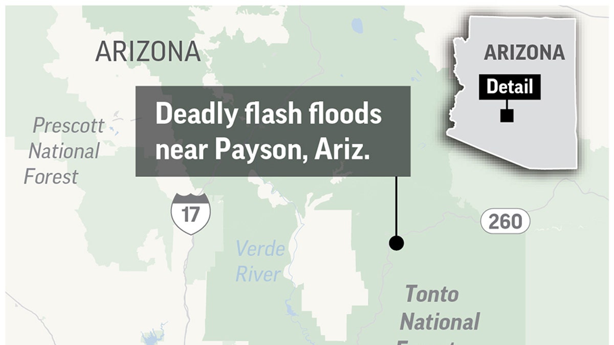map arizona flash flood