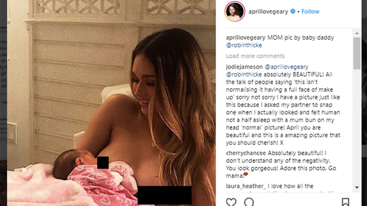 apirl love geary breastfeeding pic instagram