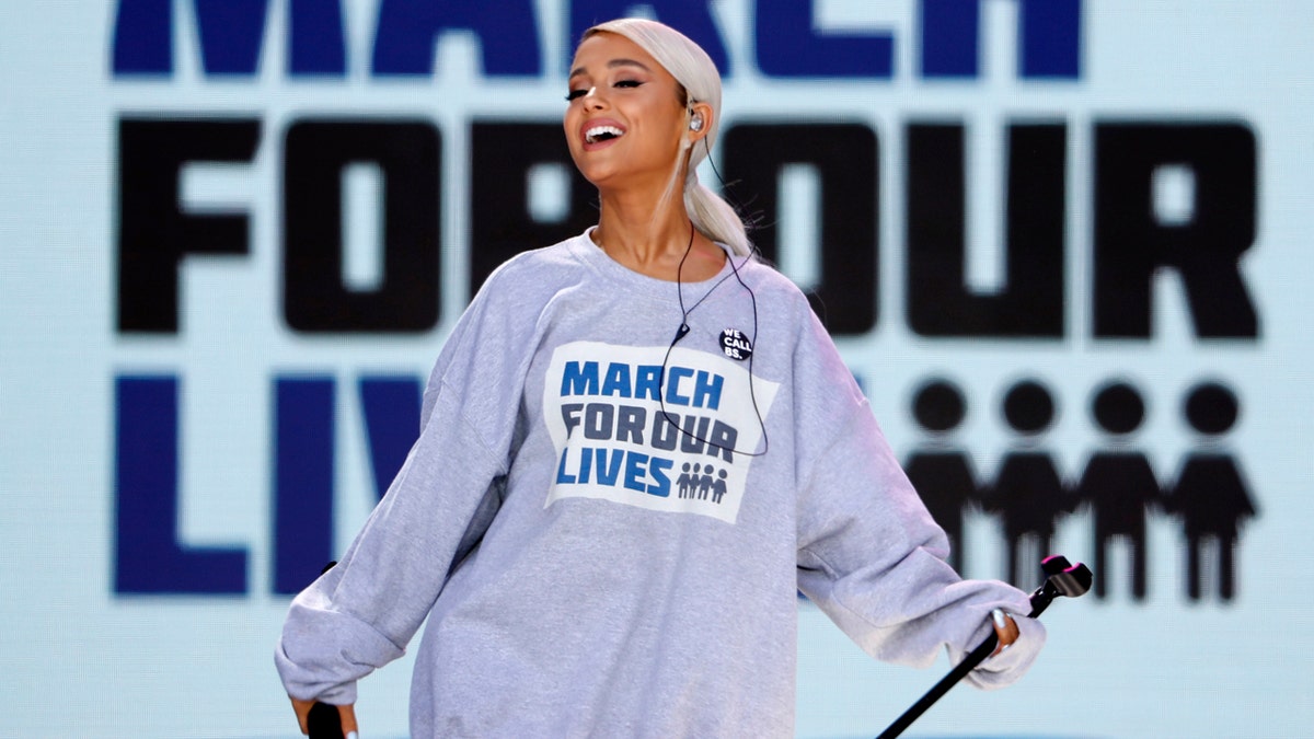Ariana Grande March for our lives Reuters
