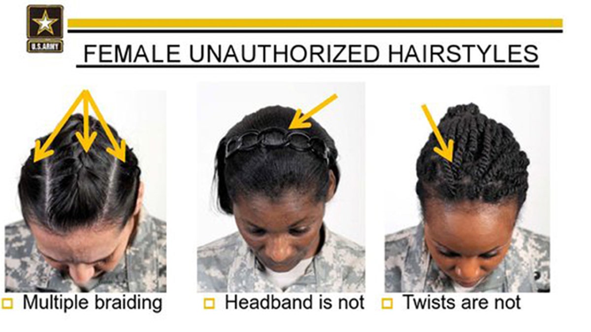 Black hair outlet in the military