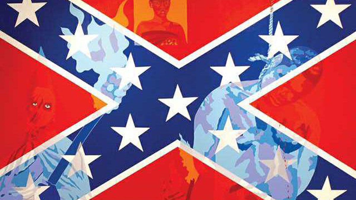 Confederate flag art Gainesville