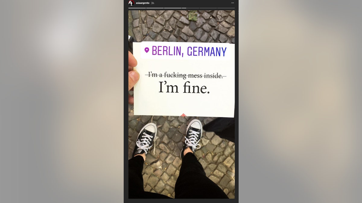 asia argento story instagram