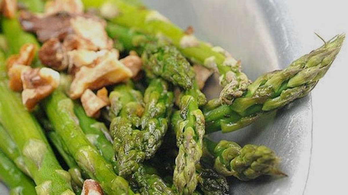 asparagus walnuts istock