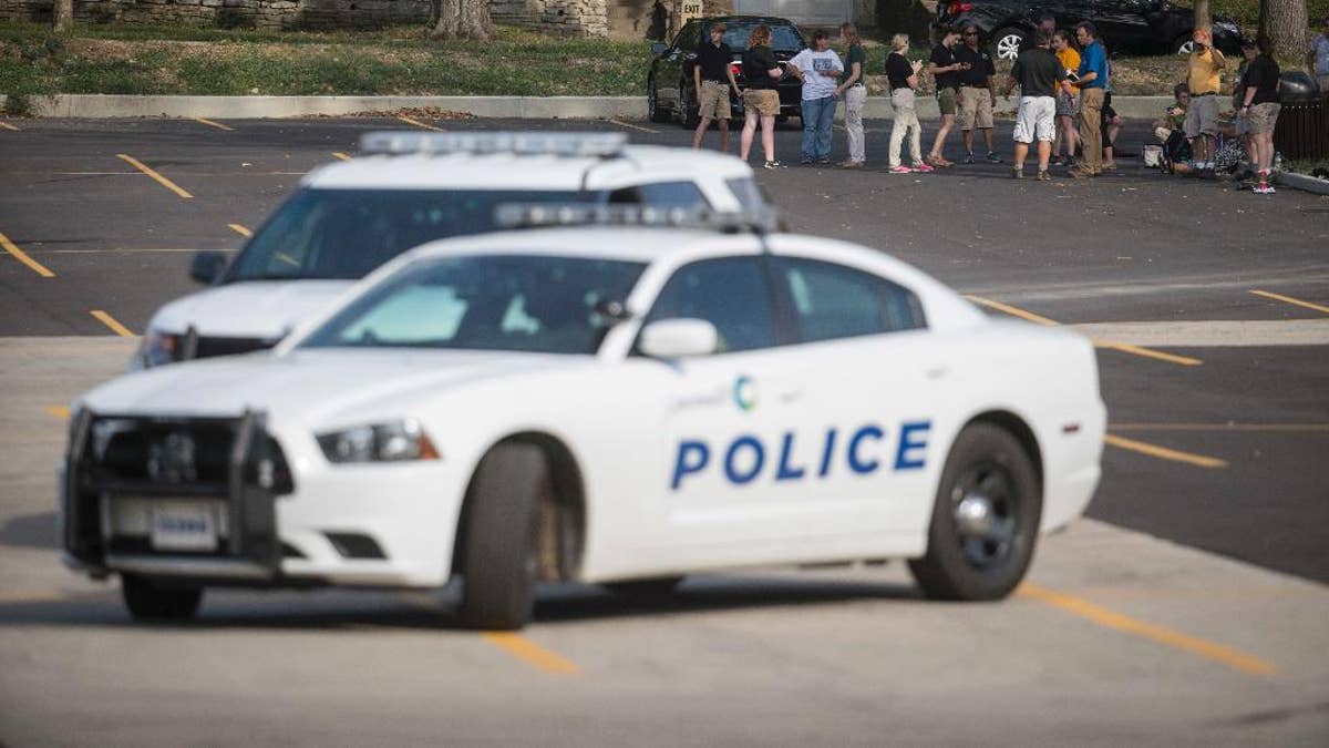 Cincinnati police cars on a street