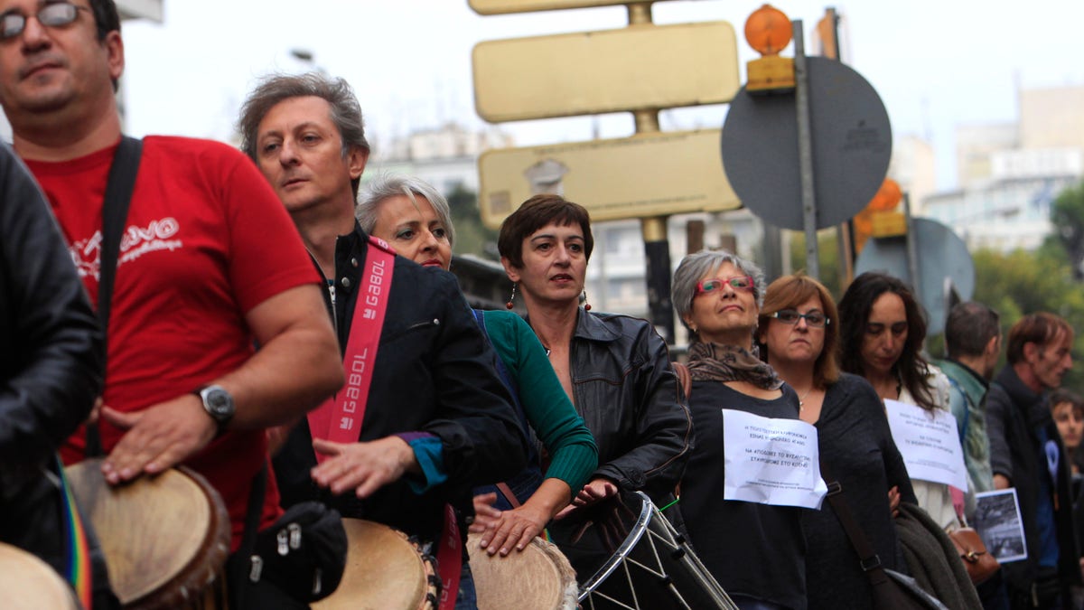 Greece Archaeology Protest