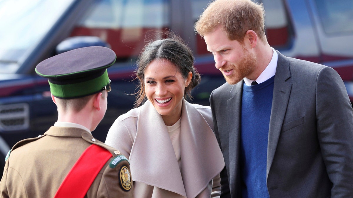 Meghan Harry Belfast AP