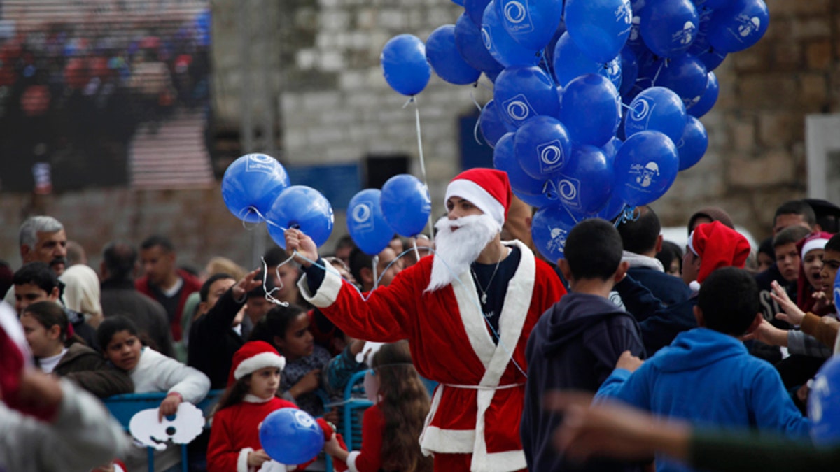 Mideast Palestinians Christmas