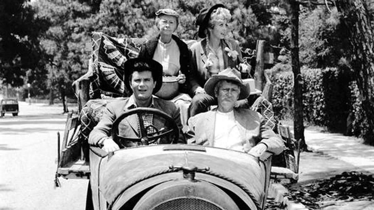 "Beverly Hillbillies" cast: Max Baer, Irene Ryan, Donna Douglas and Buddy Ebsen, Granny, Ellie Mae and Jed Clampett.
