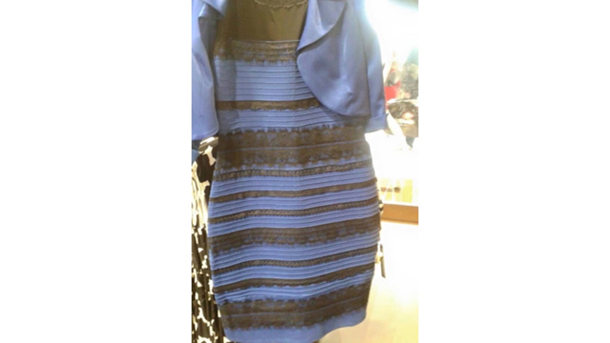 Dress different 2024 colors blue black