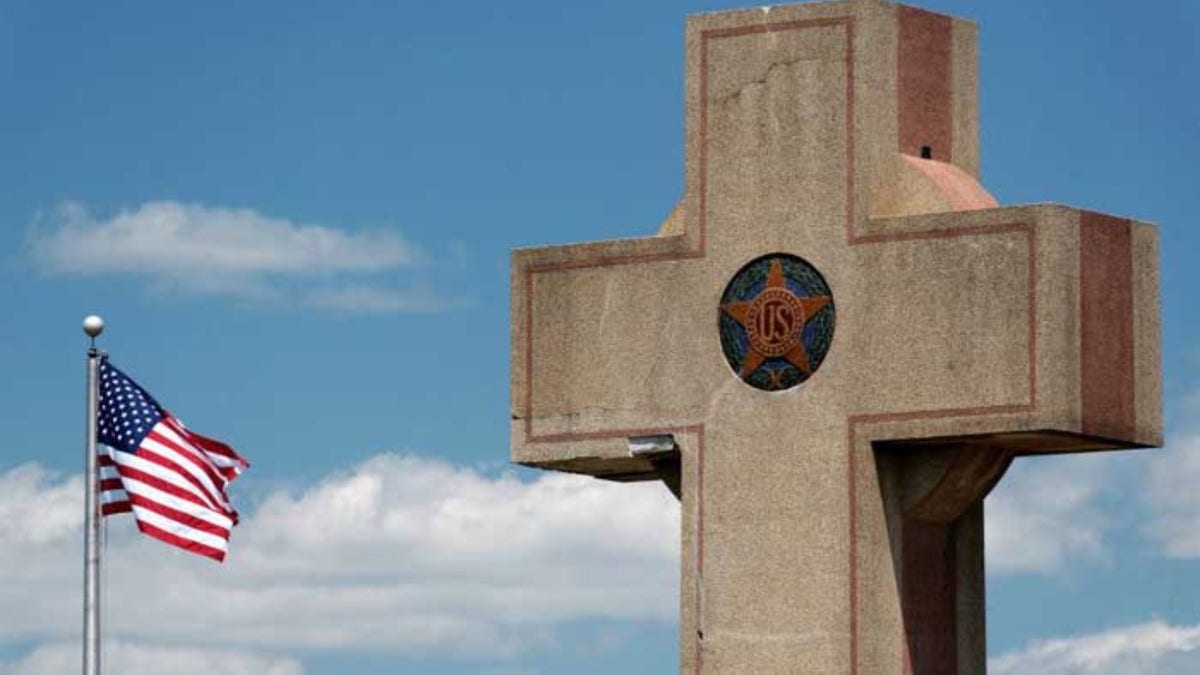 World War One cross memorial