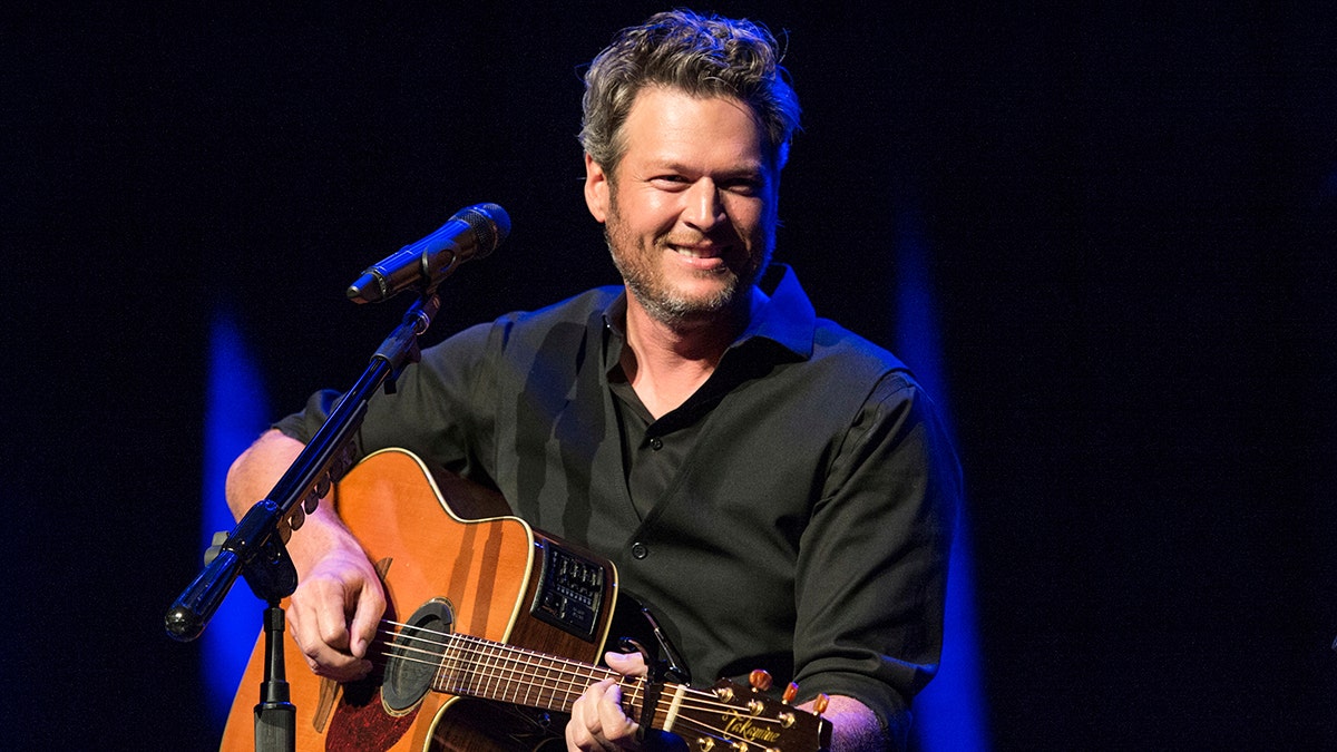 FILE - This June 7, 2016 file photo shows Blake Shelton performing at the 12th Annual Stars for Second Harvest Benefit at Ryman Auditorium in Nashville, Tenn. Shelton was named as People magazine's 2017 
