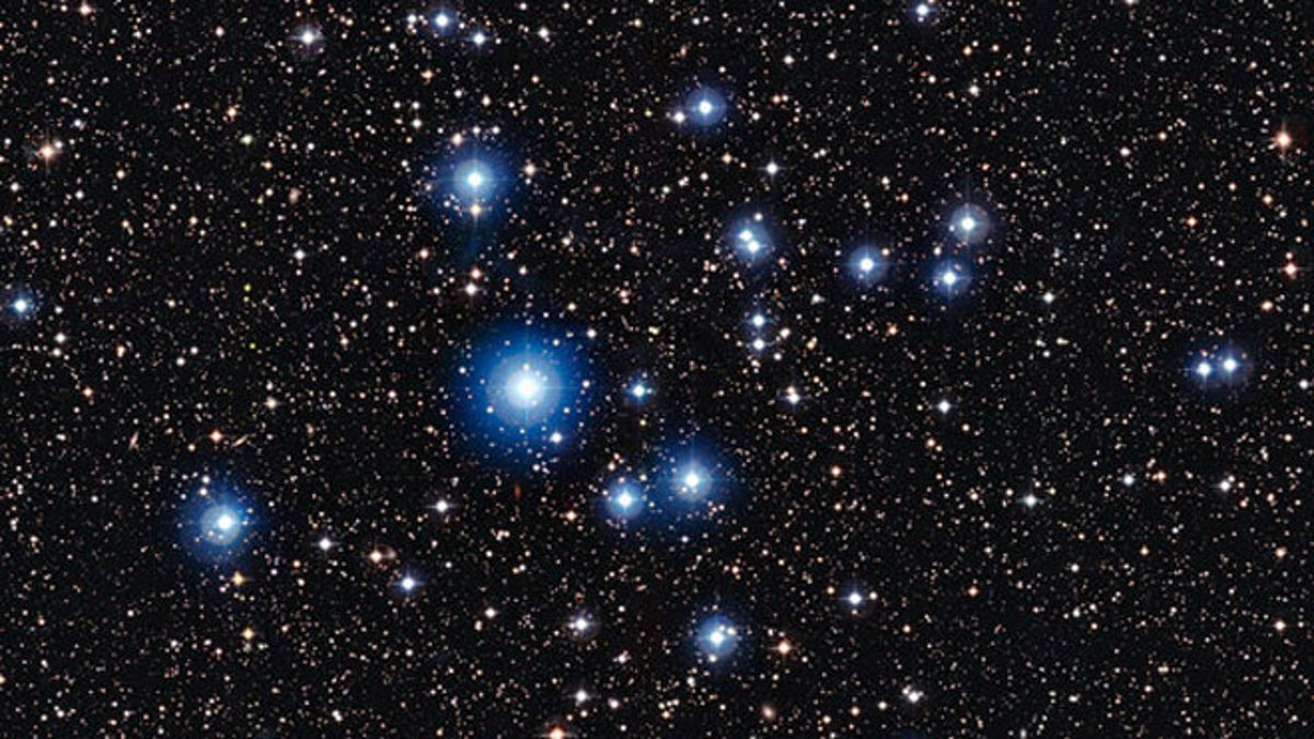 Photo of a star cluster