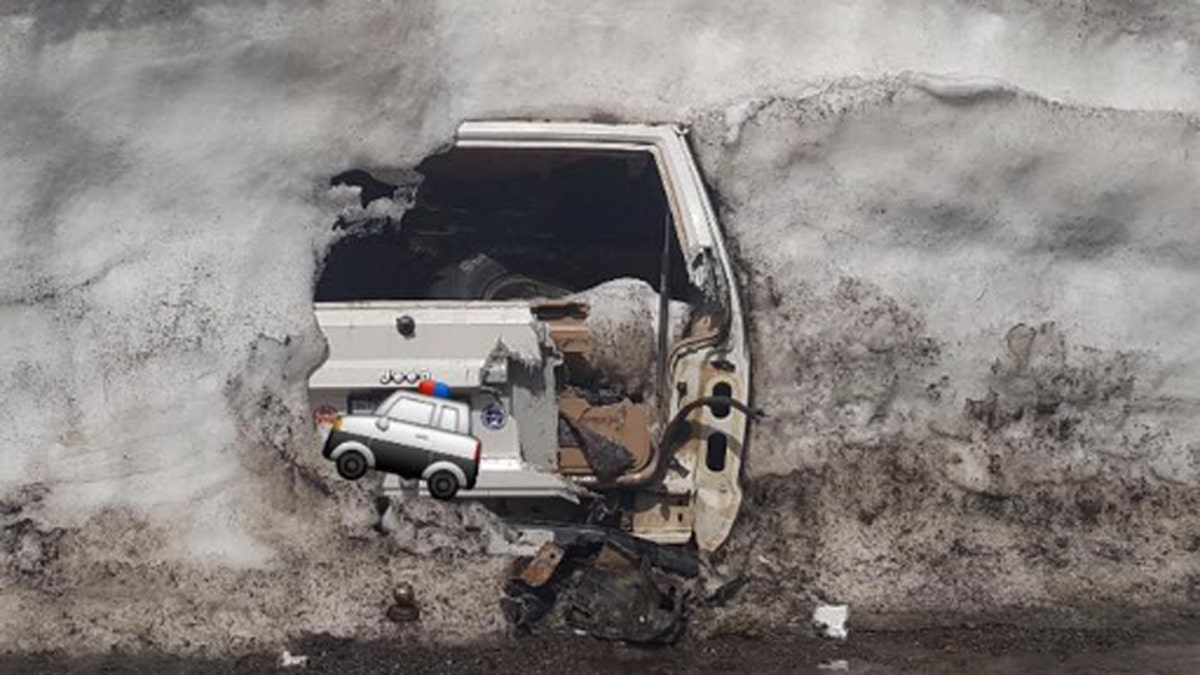 buried Jeep