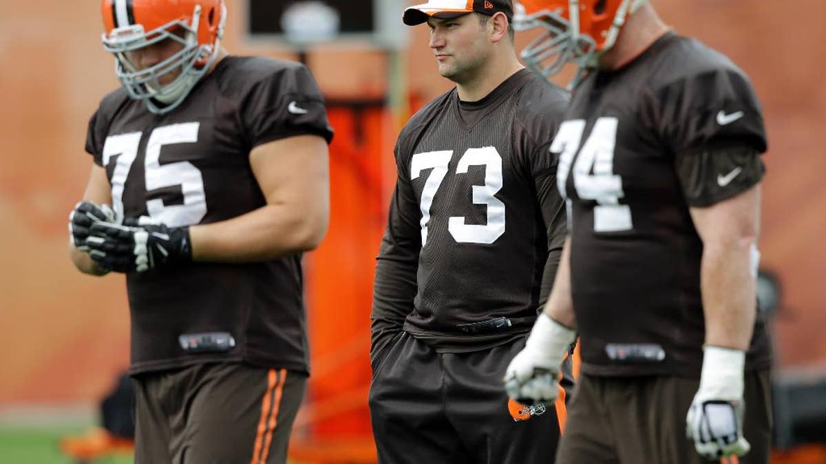 What does Brown's spring absence mean for O-line?