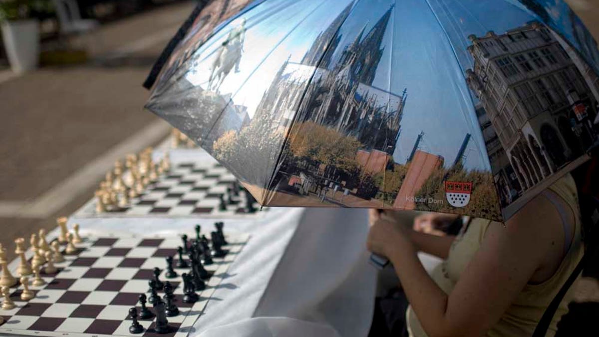 APTOPIX Mideast Israel Palestinians Chess