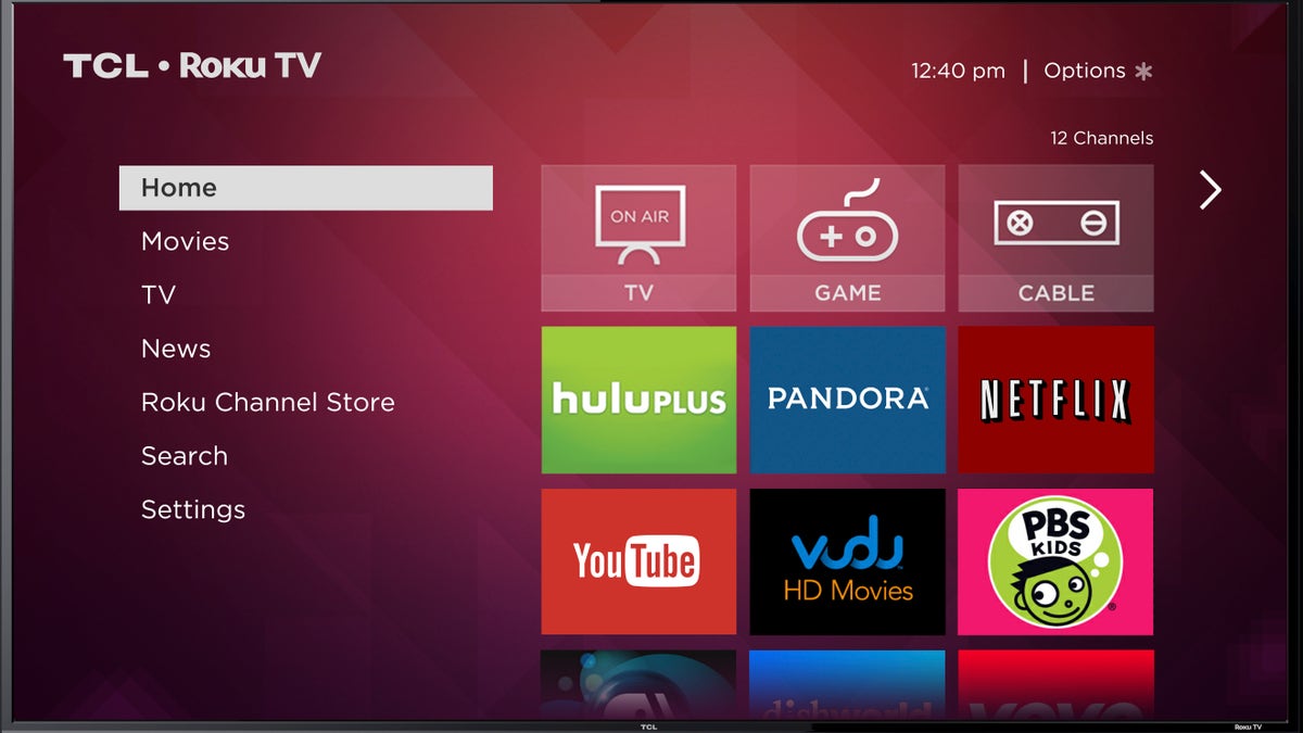 This image provided by Roku Inc., shows a screen frame grab of Roku's service. Internet streaming platform company Roku Inc. is launching a line of TVs that plays back video from services like Netflix without requiring an extra set-top box. While similar to smart TVs on the market already, Rokus platform with some 1,200 apps is far more comprehensive for those seeking out niche content. Roku plans to showcase them on the sidelines of the annual gadget show in Las Vegas, International CES, starting Monday, Jan. 6, 2014. (AP Photo/Roku Inc.)