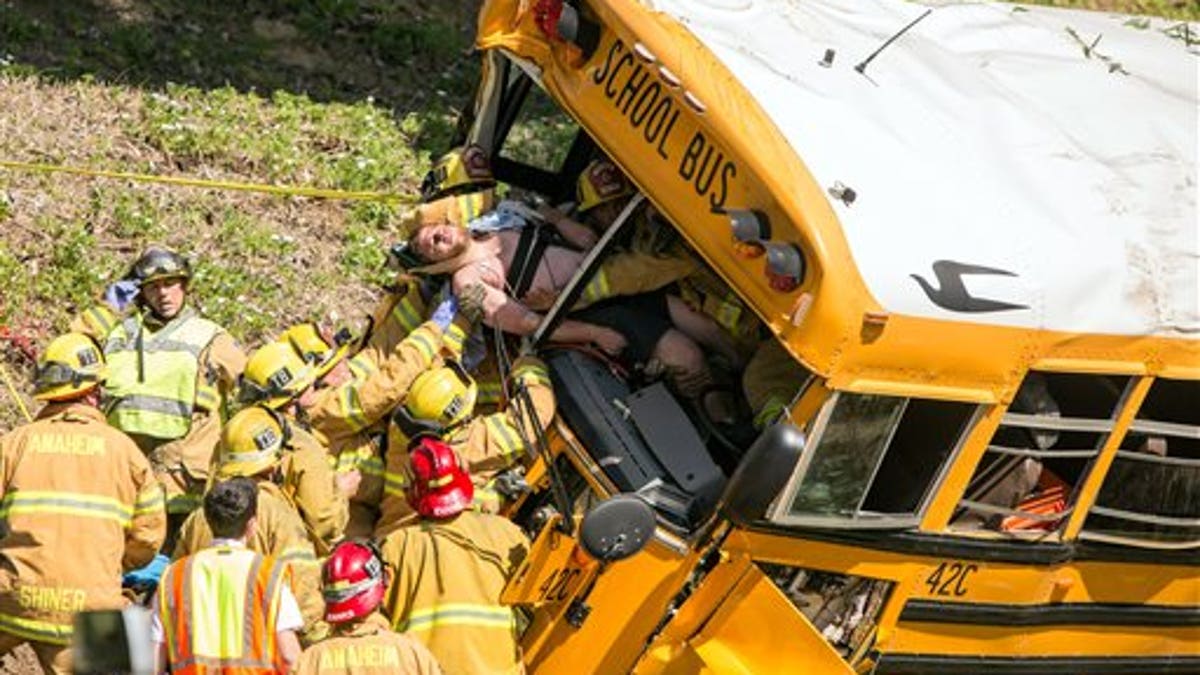 APTOPIX California School Bus Crash