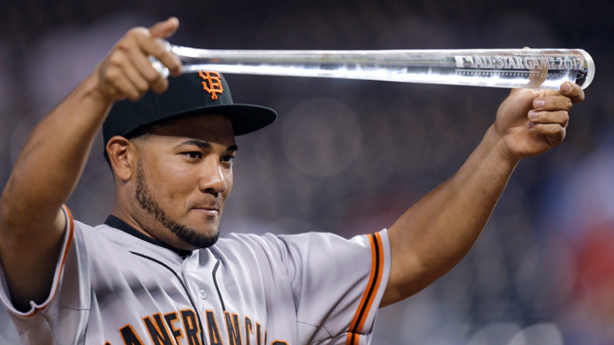 Giants Cabrera Suspended Baseball