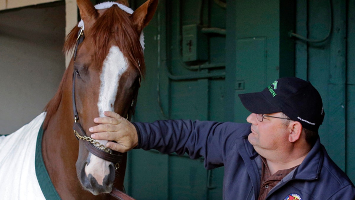 APTOPIX Preakness California Chrome