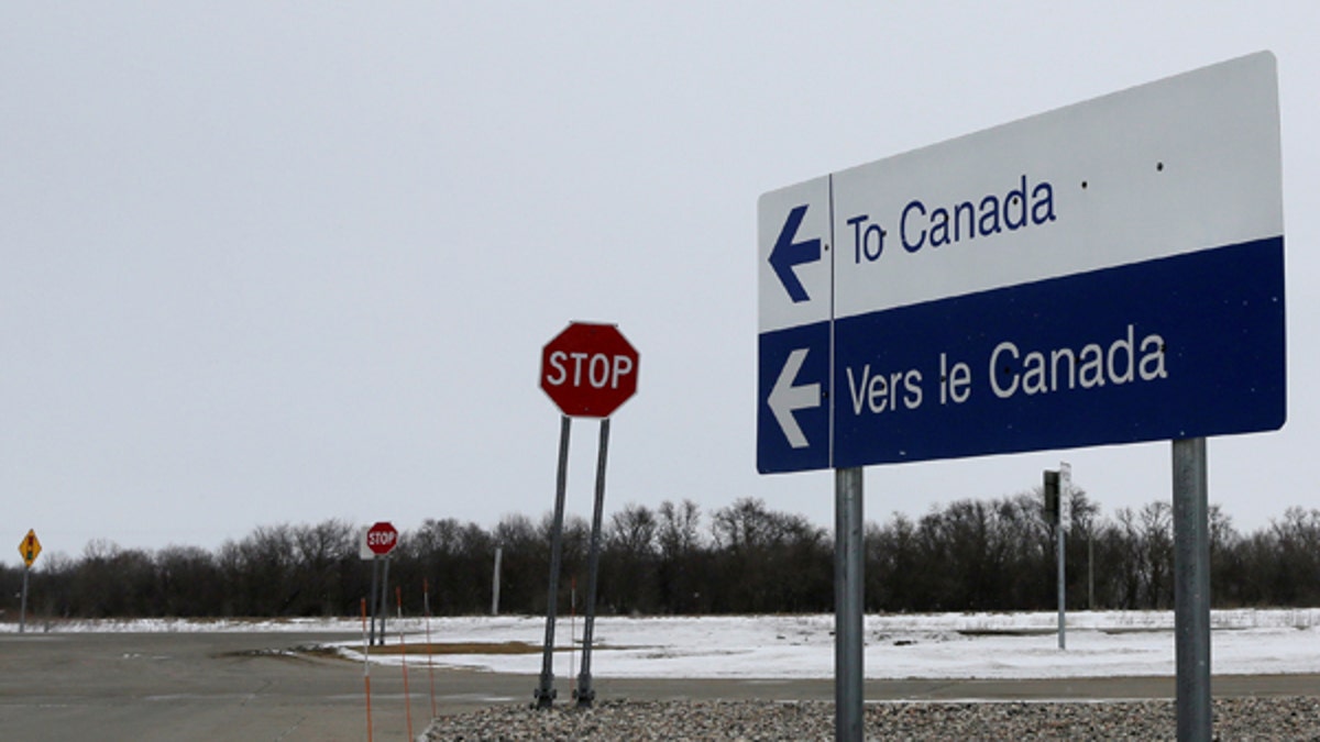canada road sign