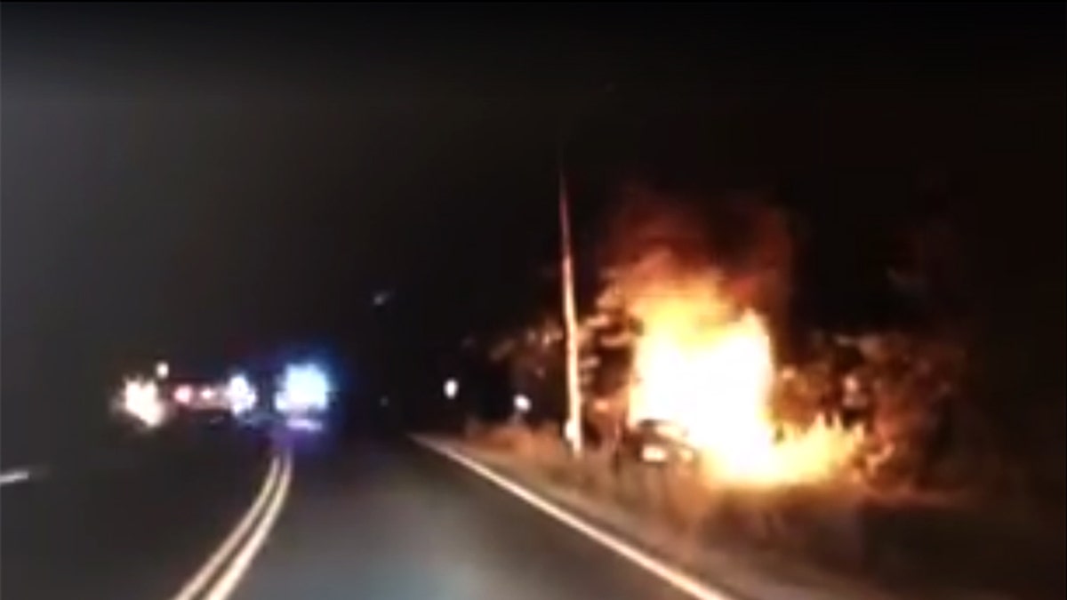 car explosion NH