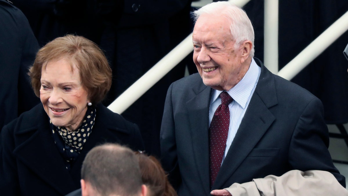 President Jimmy Carter with his wife, Rosalynn