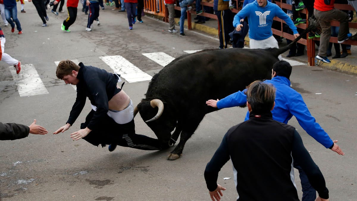 APTOPIX Spain Bull Goring