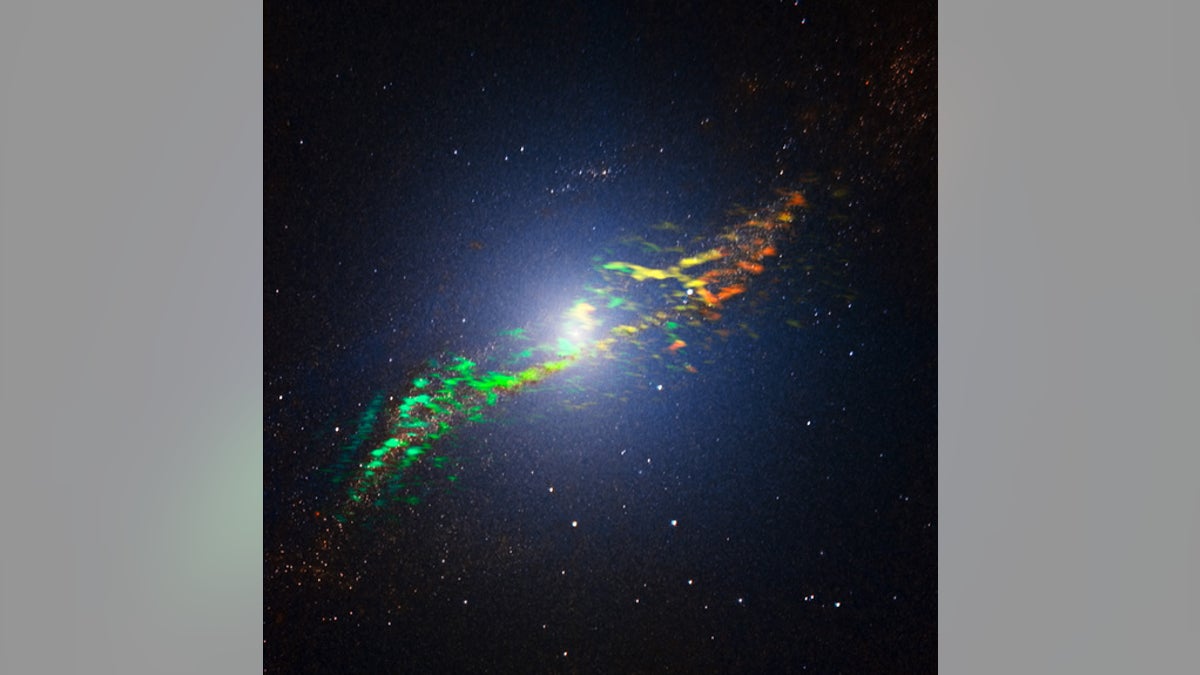 The radio galaxy Centaurus A, as seen by ALMA