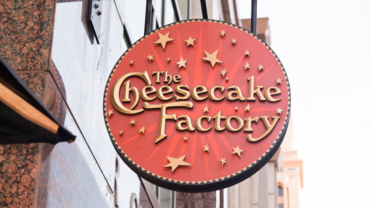 Denver, USA - September 11, 2011: Cheesecake Factory sign on a building; a chain of restaurants specialized in cheesecakes