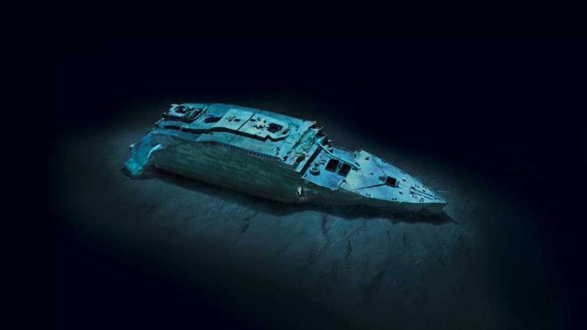 rms titanic wreck bow