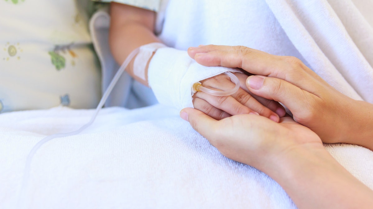 child on an IV childhood cancer istock medium