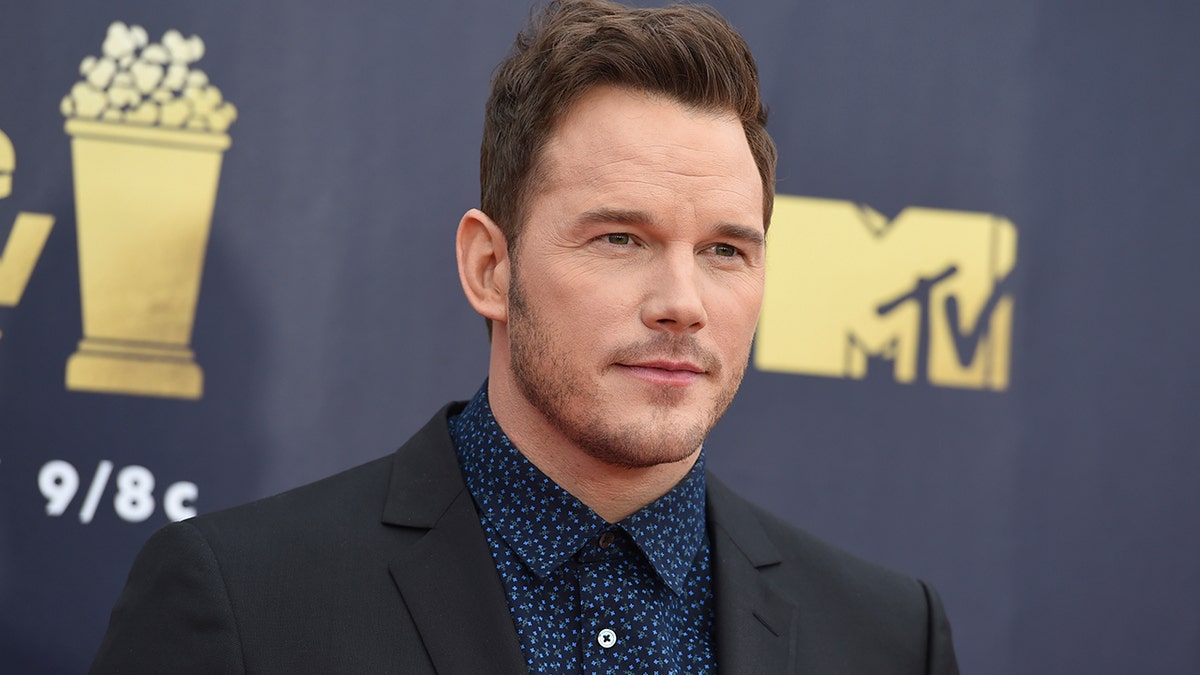 FILE - In this June 16, 2018 file photo, Chris Pratt arrives at the MTV Movie and TV Awards at the Barker Hangar in Santa Monica, Calif. Pratt says 