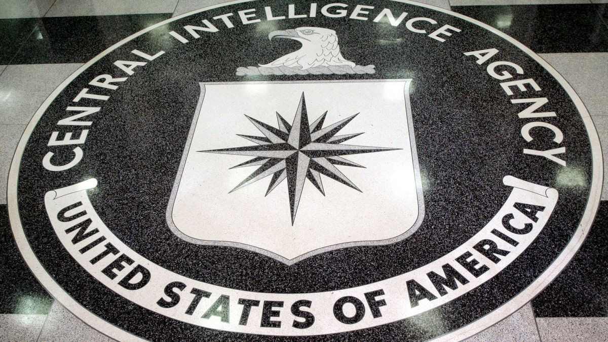 The logo of the U.S. Central Intelligence Agency is shown in the lobby of the CIA headquarters in Langley, Virginia  March 3, 2005. [U.S. President George W. Bush visited the headquarters for briefings Thursday.] - RTXNAM5
