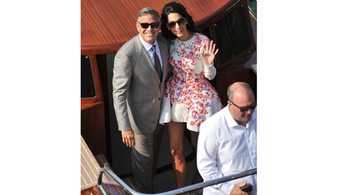 APTOPIX Italy Clooney Wedding