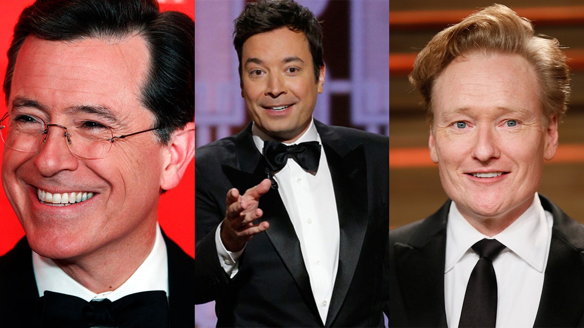 colbert, fallon, o'brien- reuters, ap, reuters